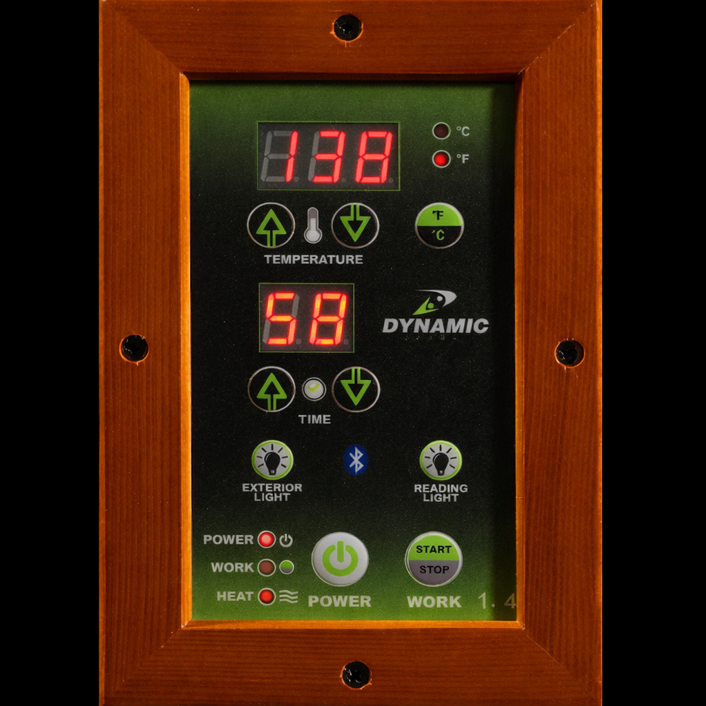 Dynamic Barcelona Elite Infrared Sauna – Ultra Low EMF Technology with Premium Hemlock Construction (DYN-6106-01)