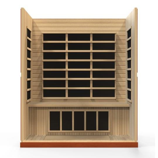 Bergamo Elite Infrared Sauna – Ultra Low EMF Technology with Premium Canadian Hemlock (DYN-6440-01)
