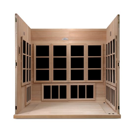 Dynamic “Catalonia” Infrared Sauna – Ultra Low EMF with Natural Hemlock Wood (GDI-6880-02)