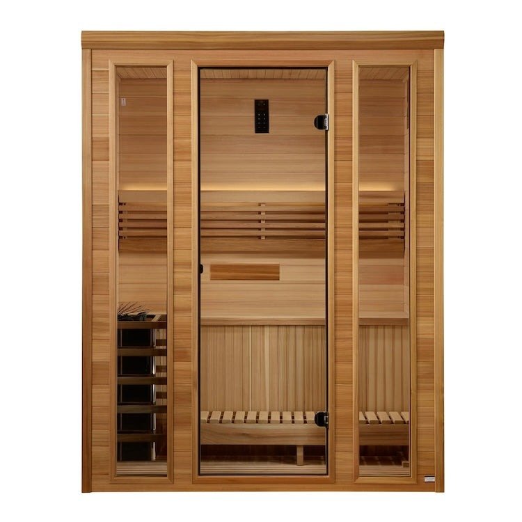 Andermatt Edition Traditional Sauna – Steam Sauna with Pacific Clear Cedar Wood (GDI-7030-01)