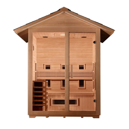 Carinthia Full Spectrum PureTech™ Hybrid Sauna – Outdoor Steam Sauna with Canadian Hemlock Wood (GDI-8123-01)