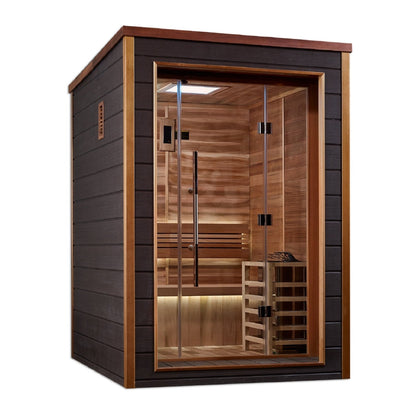 Narvik Traditional Sauna – Indoor & Outdoor Steam Sauna with Premium Red Cedar Construction (GDI-8202-01)