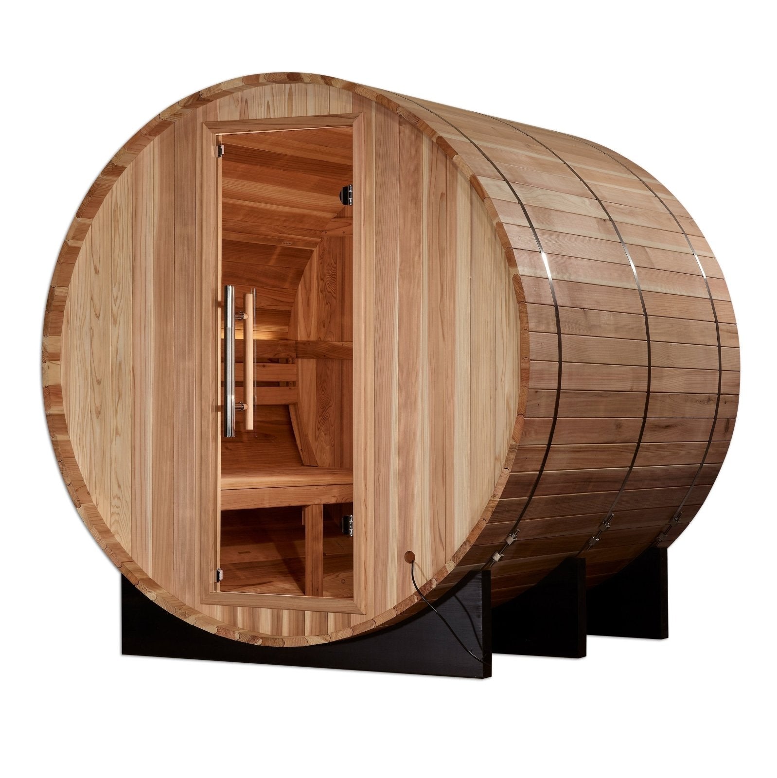 Arosa Traditional Outdoor Barrel Sauna – Steam Sauna with Pacific Cedar Wood (GDI-B004-01)