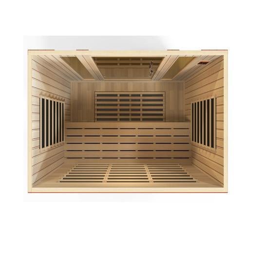Bergamo Elite Infrared Sauna – Ultra Low EMF Technology with Premium Canadian Hemlock (DYN-6440-01)