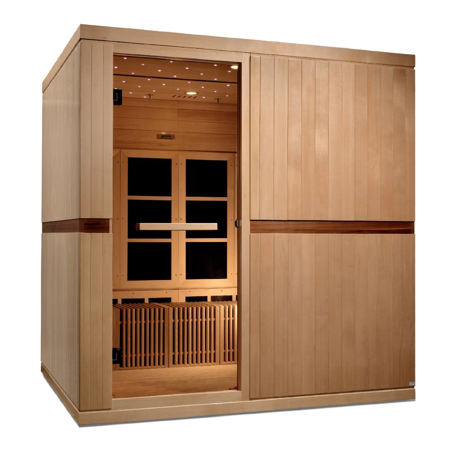 Dynamic “Catalonia” Infrared Sauna – Ultra Low EMF with Natural Hemlock Wood (GDI-6880-02)