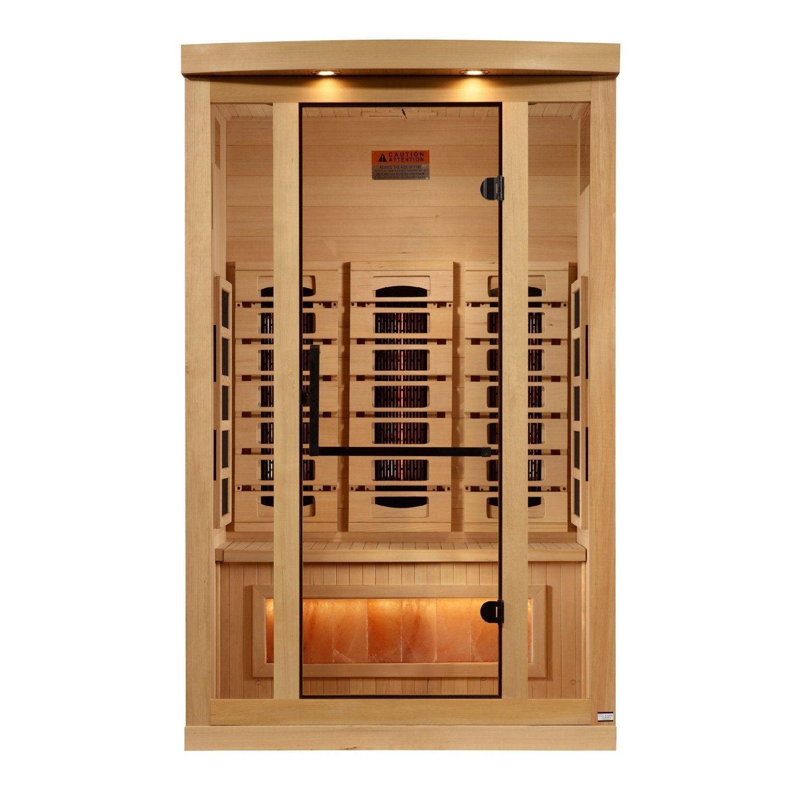 Full Spectrum Reserve Edition Infrared Sauna – Near Zero EMF with Himalayan Salt Bar  (GDI-8020-03)