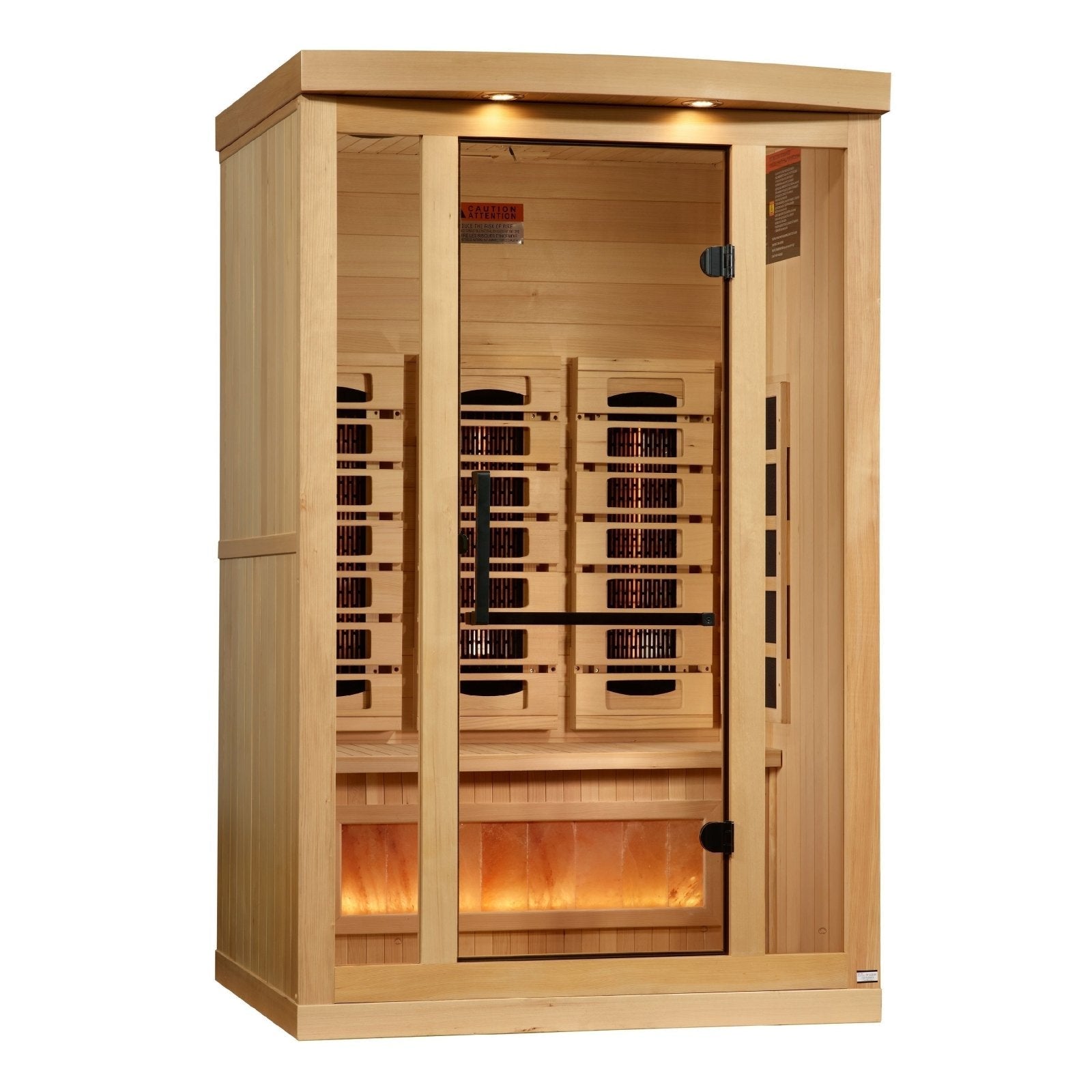 Full Spectrum Reserve Edition Infrared Sauna – Near Zero EMF with Himalayan Salt Bar  (GDI-8020-03)