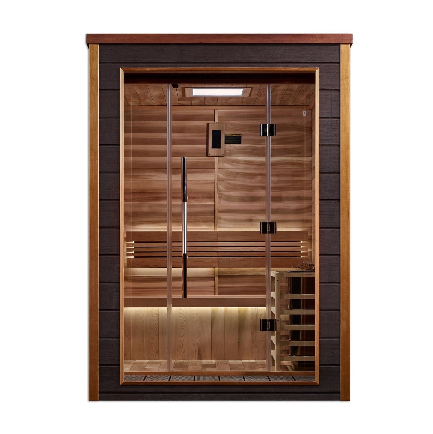 Narvik Traditional Sauna – Indoor & Outdoor Steam Sauna with Premium Red Cedar Construction (GDI-8202-01)