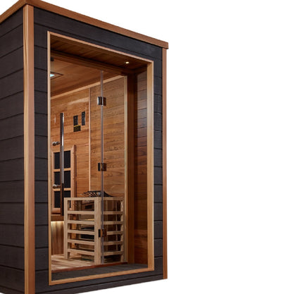 Karlstad PureTech™ Full Spectrum Hybrid Sauna – Indoor/Outdoor Steam Sauna with All-Weather Exterior & Red Cedar Interior (GDI-8226-01)