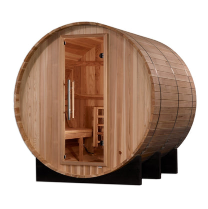 Arosa Traditional Outdoor Barrel Sauna – Steam Sauna with Pacific Cedar Wood (GDI-B004-01)